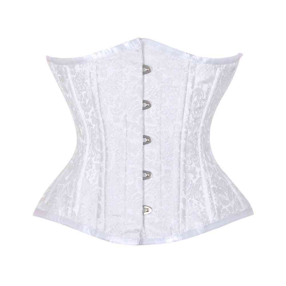 Attitude Corsets - Ohaia Underbust korset - Taille, 20 inch - Wit